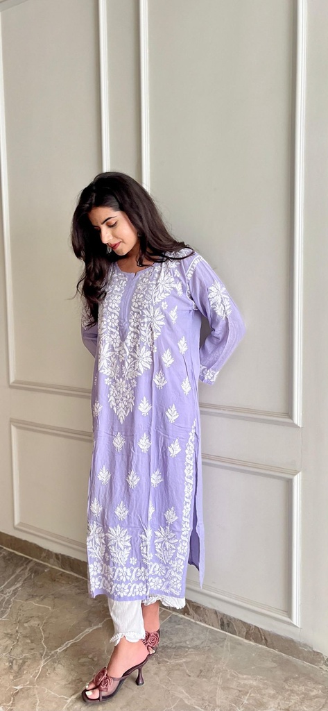 Modal Chikankari Kurti