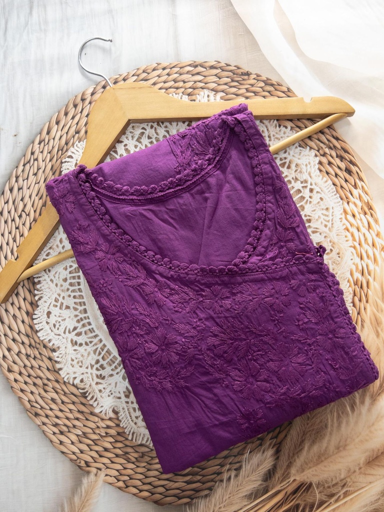 Angrakha Kurti (Purple, 38)