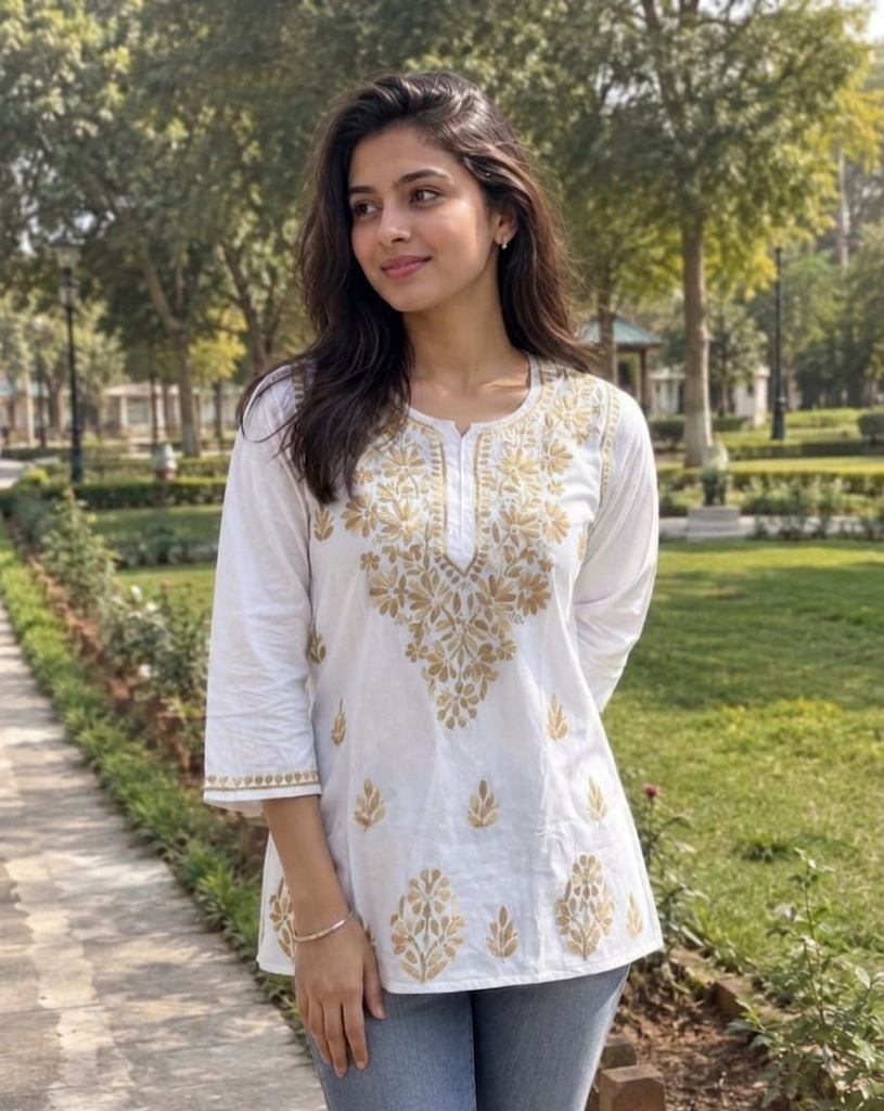 Lisa Rayon Short Cotton Kurti